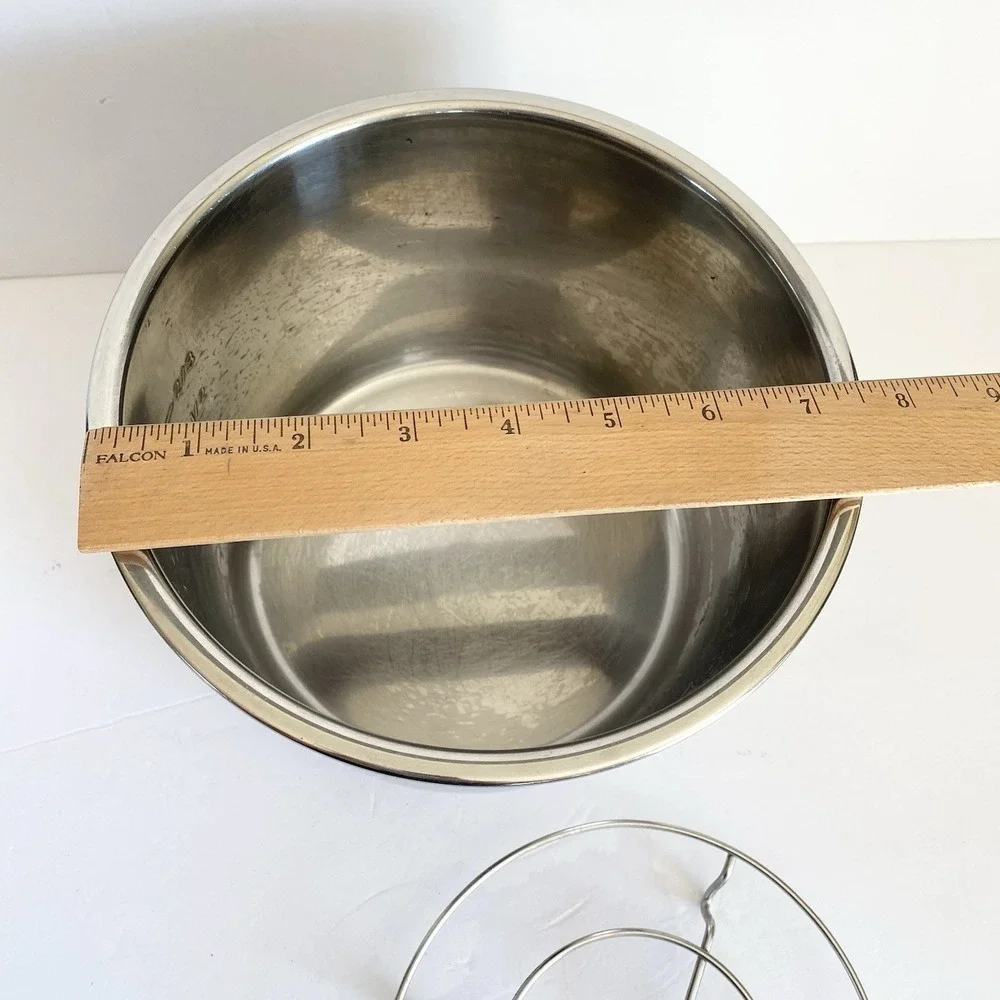 Instant Pot Plus Mini 3 QT Inner Pot Stainless Steel Trivet Rack Insert Bowl OEM - Picture 6 of 9